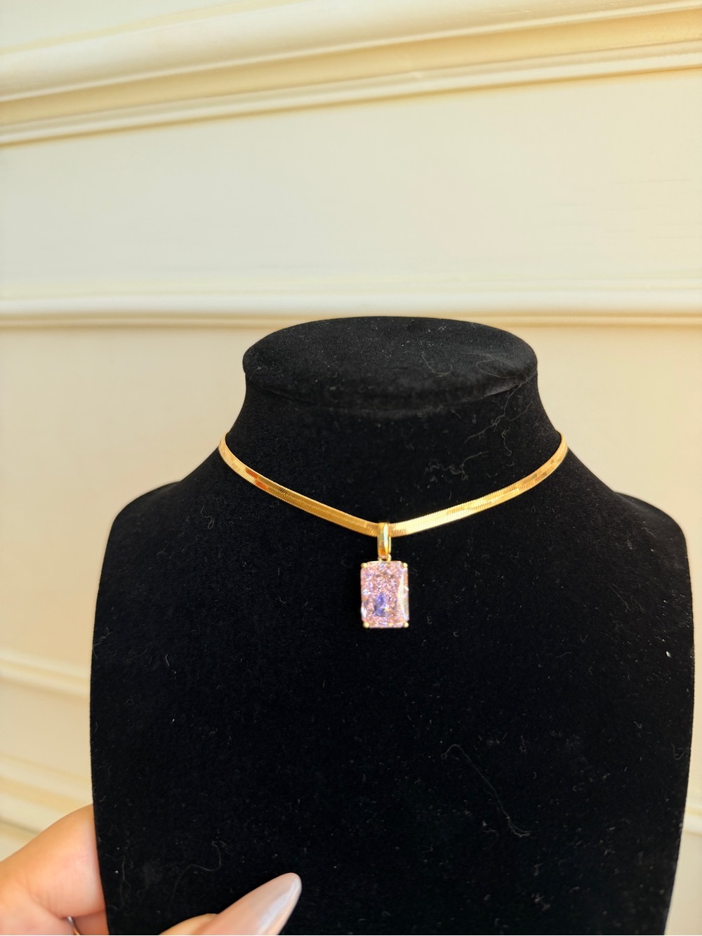 Pink Diamond Necklace